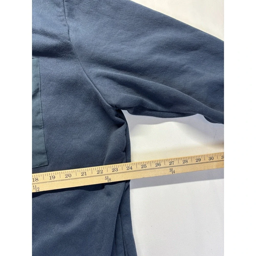 Adidas Hoodie Mens 2XL Navy‎ Blue Fleece Lined Embroidered Logo Gym Training